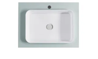 Тумба с раковиной Astra-Form Фрейм 4631177715242 80 см зелёный матовый